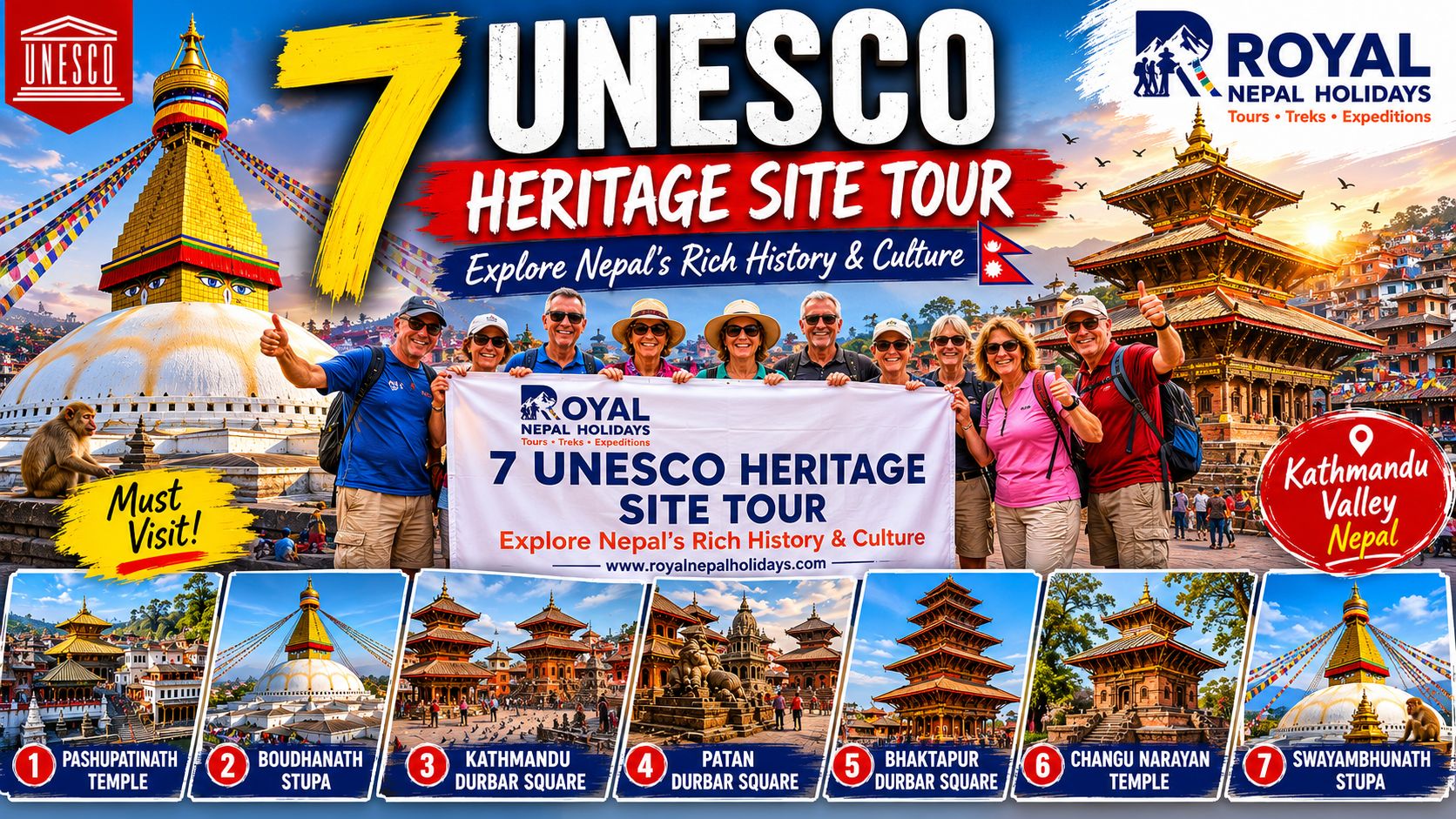 7 UNESCO Heritage Sites Tour Kathmandu Video For Information Thumbnail